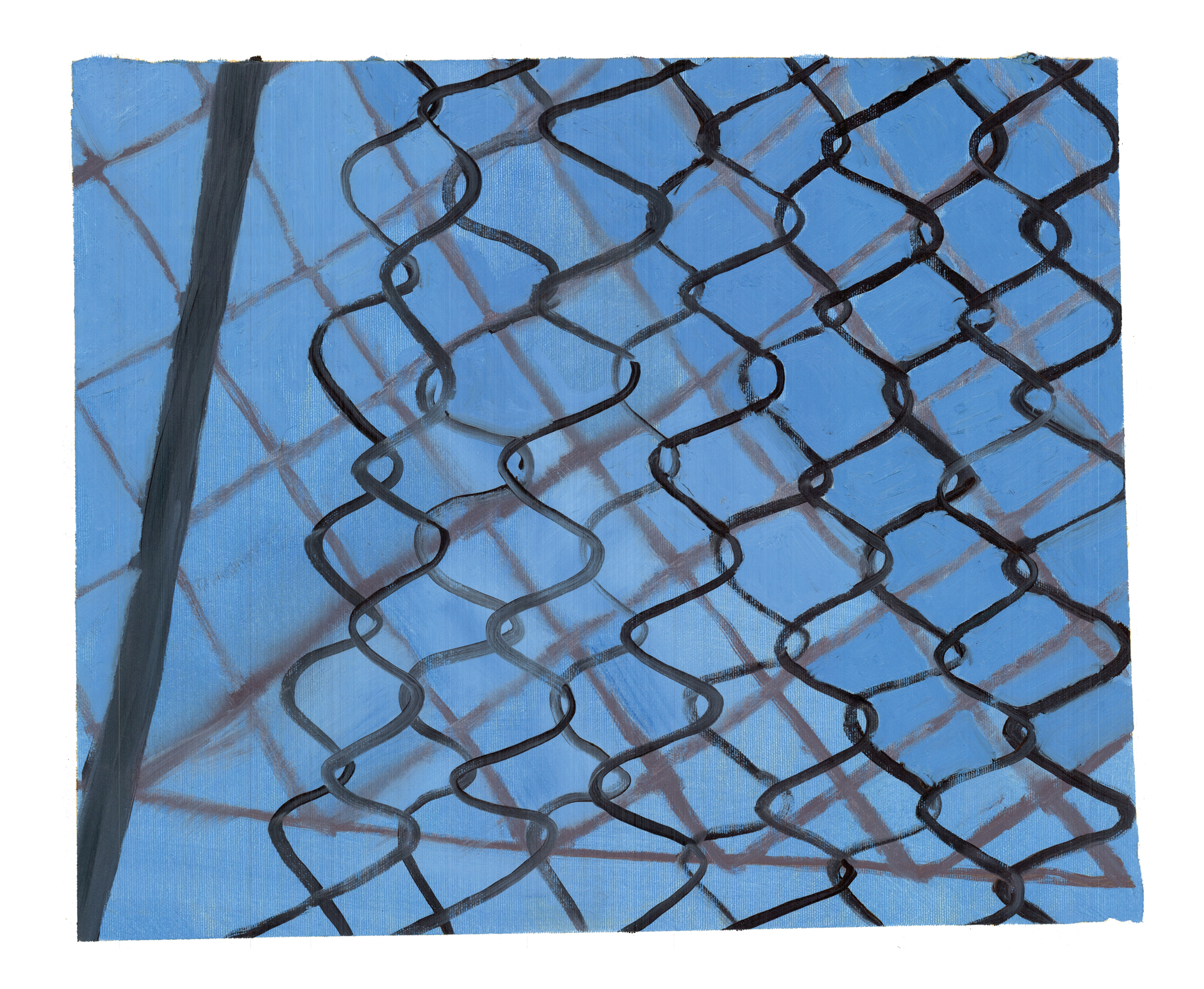Football field wire fence and stop net